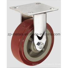 4inch PU Fixed Caster Wheel Heavy-Duty Wheel